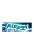 Packaging for Airwaves Extreme chewing gum, featuring the Airwaves logo with the word 'EXTREME' in bold lettering, set against a blue background with a graphic of lightning bolts.