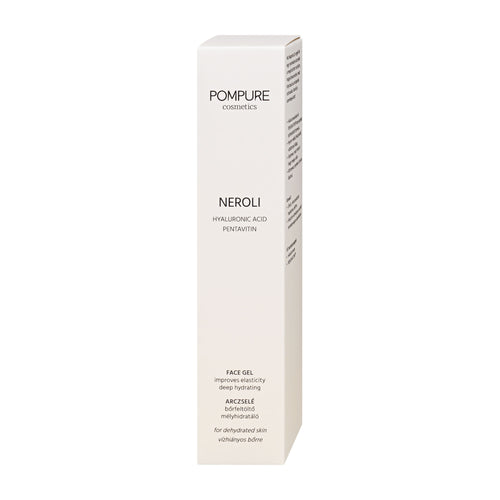 Pompure Neroli Face Gel packaging on a white background.