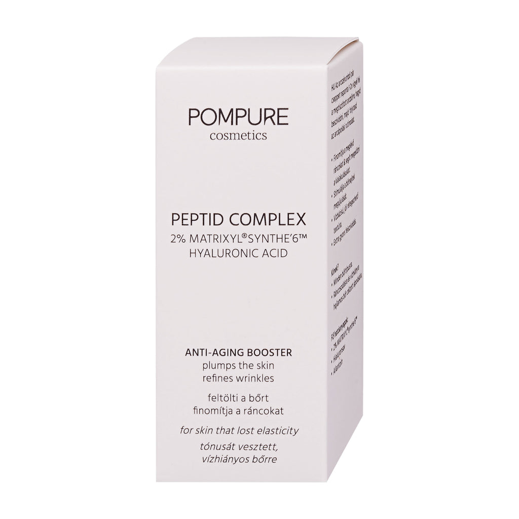 Pompure Peptid Complex Anti-Aging Booster packaging on a white background