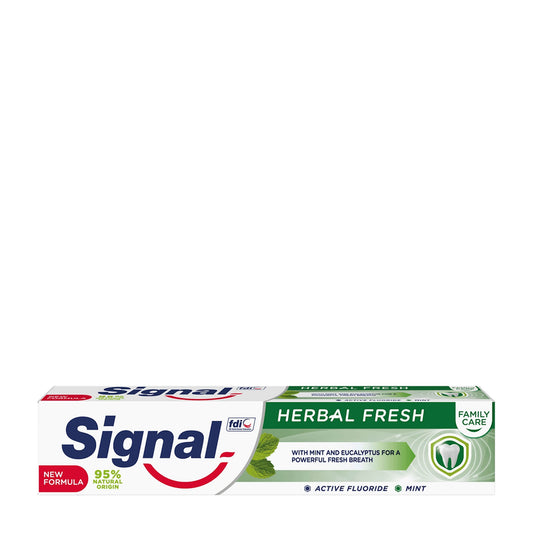 Signal Family Care herbal fresh toothpaste, 75 mL