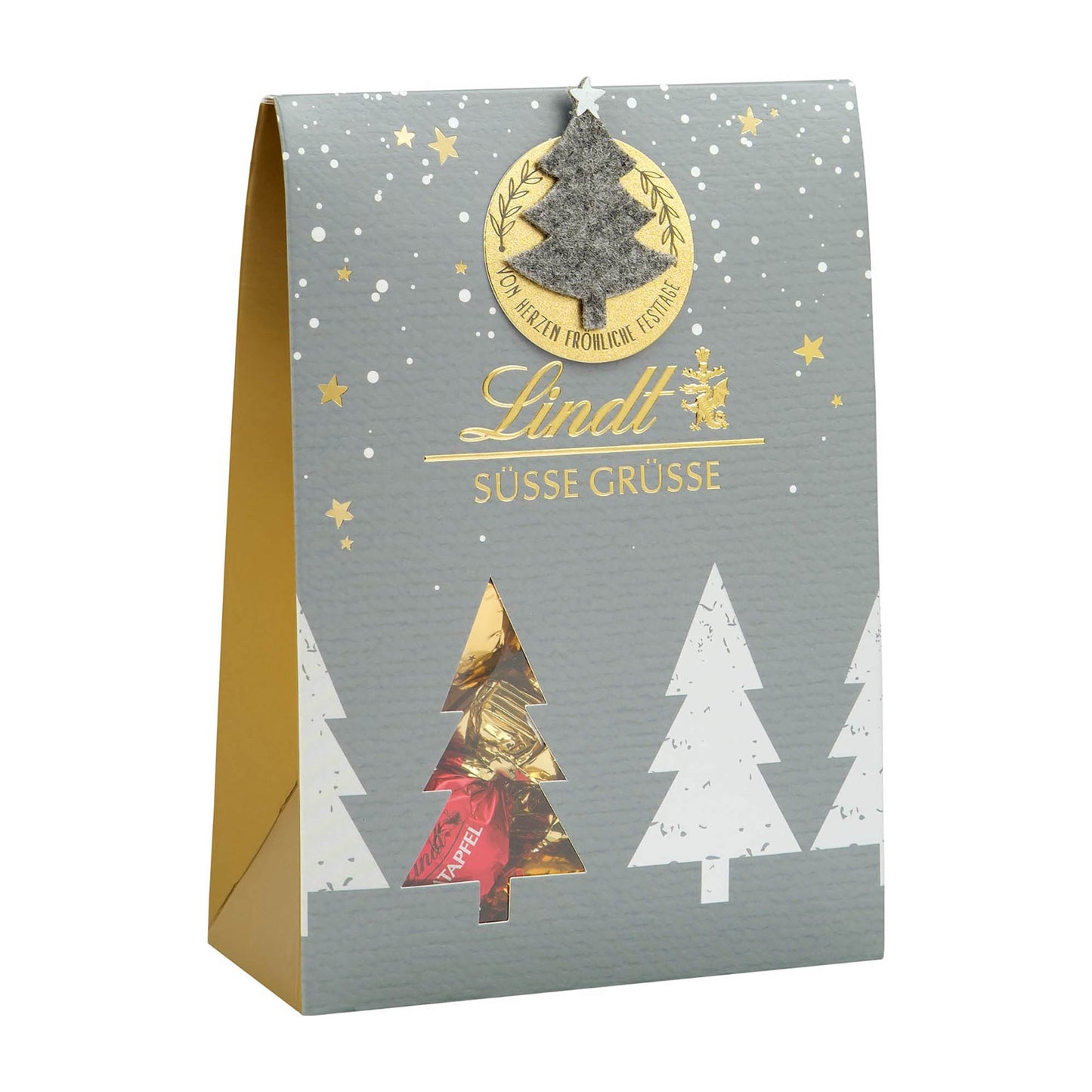 Lindt Weihnachts Filz Edition Tasche, 137 g