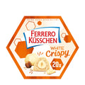 Ferrero Küsschen White Crispy Pralines packaging on a white background.