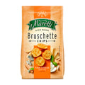 A package of Maretti Bruschette Fine Cheese Selection Bread Chips showing the product name, logo, and an image of the cheese-flavored bread chips.