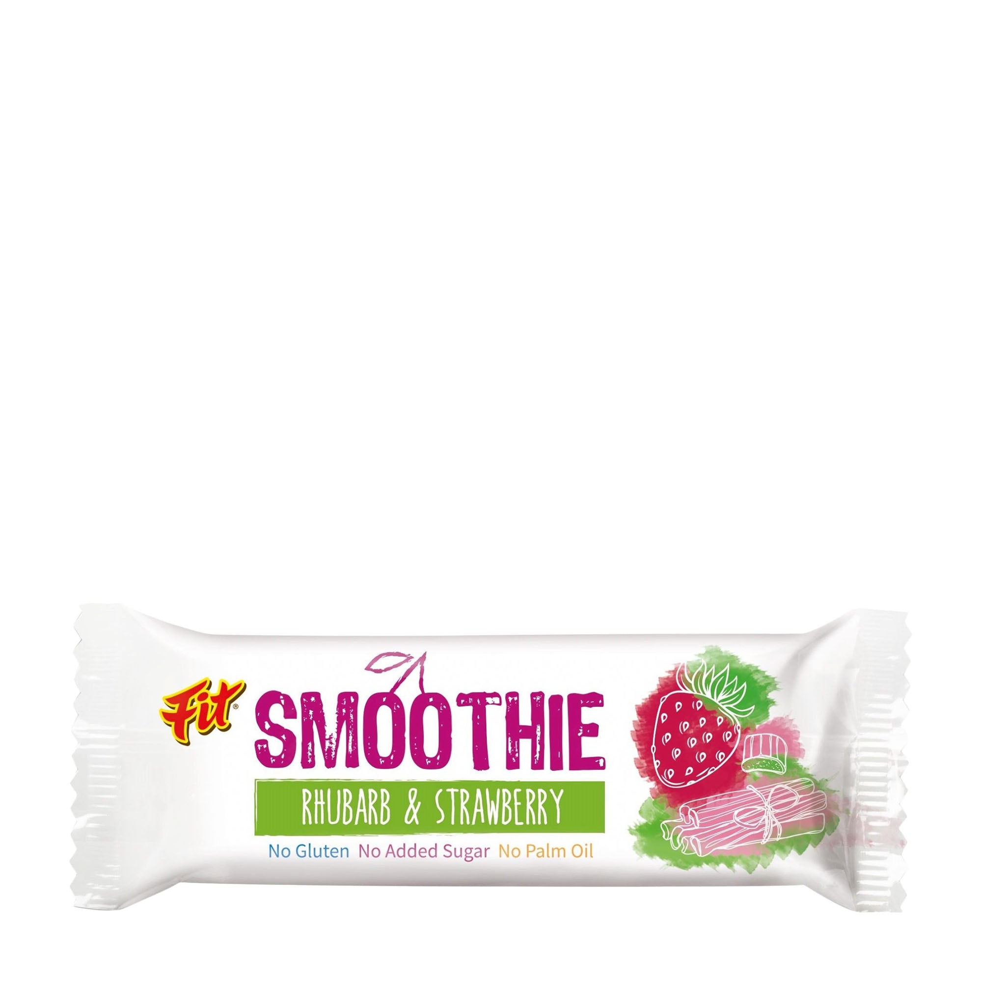 Fit Barre Smoothie rhubarbe et fraise, 32 g