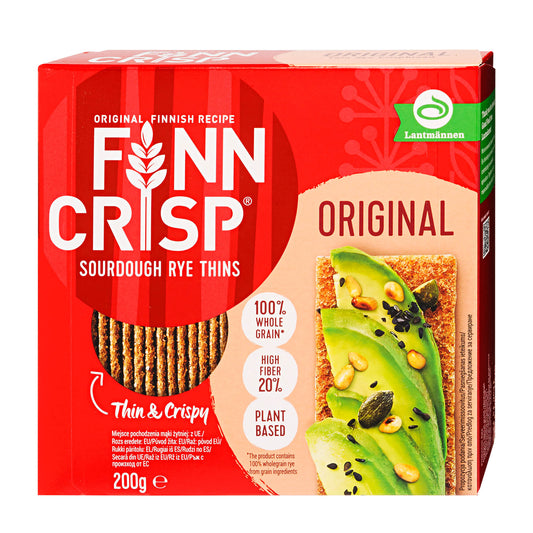 FinnCrisp Original Sourdough Rye Thins flat bread, 200 g