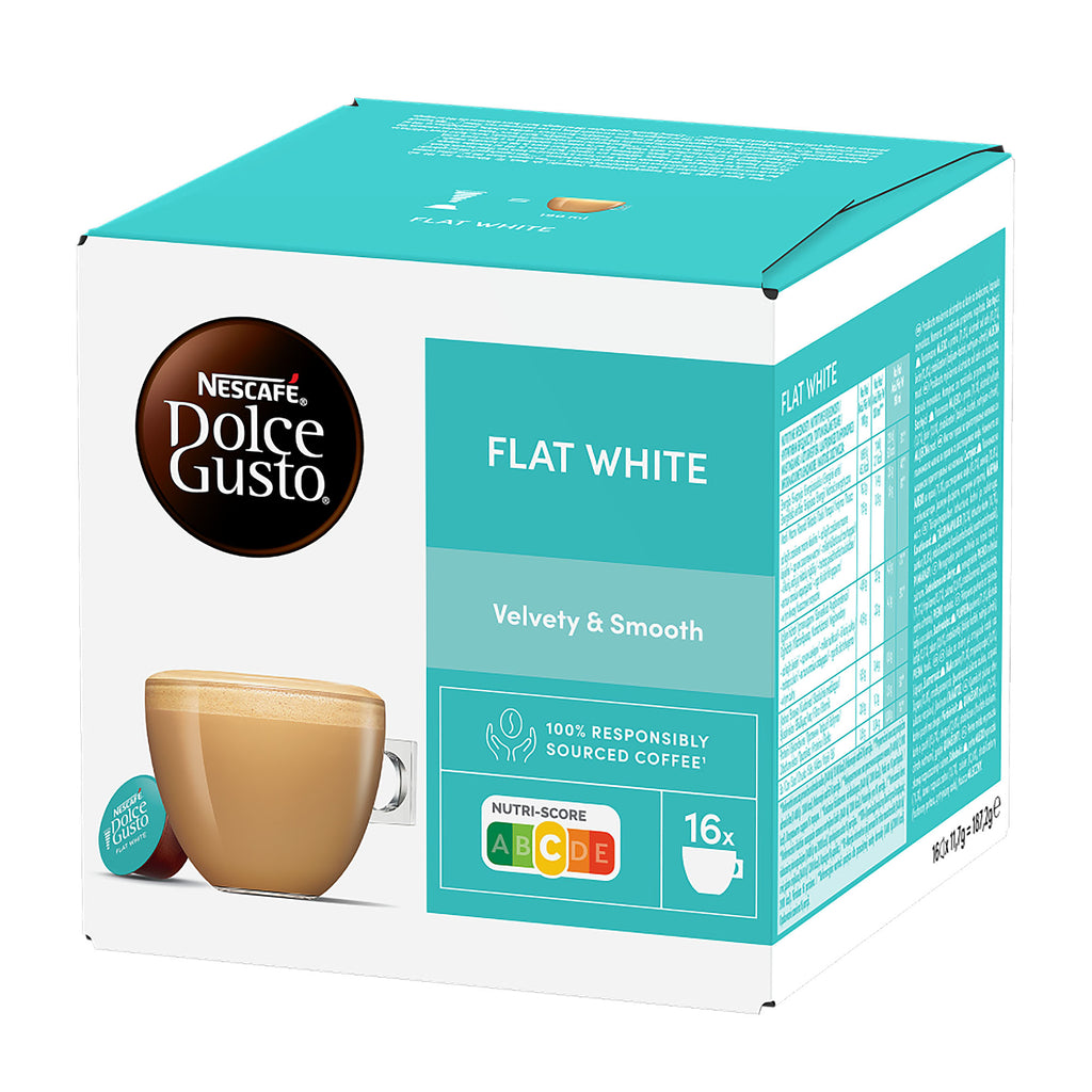 Nescafé Dolce Gusto Capsules de café Flat White, 16 tasses