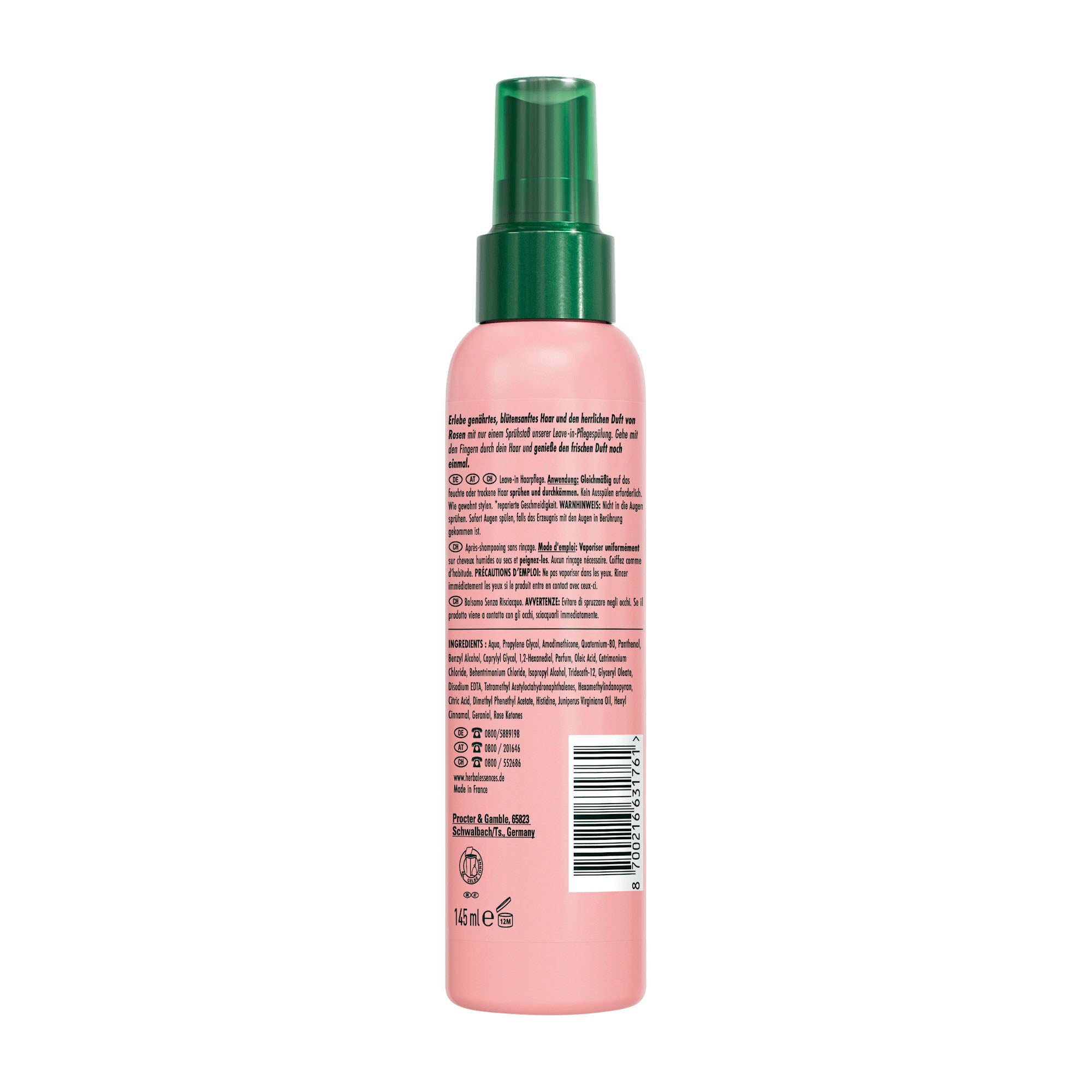 Herbal Essences Floral Soft rose scent leave-in spray, 145 mL