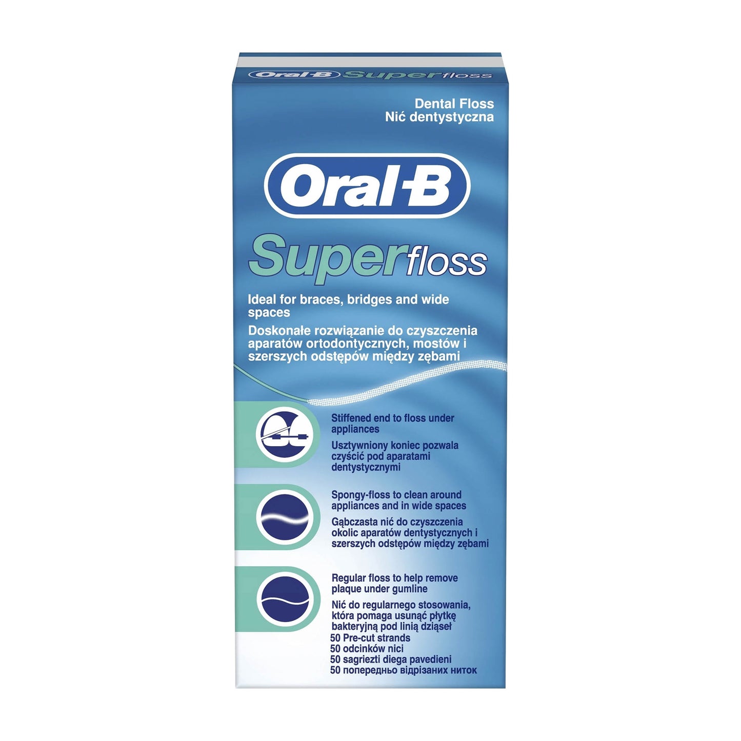 Oral-B Superfloss dental floss, 50 Count