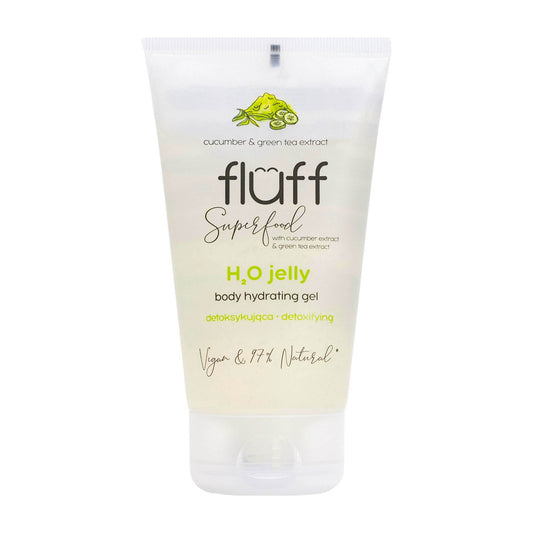 fluff H2O Jelly cucumber & green tea body hydrating gel, 150 mL