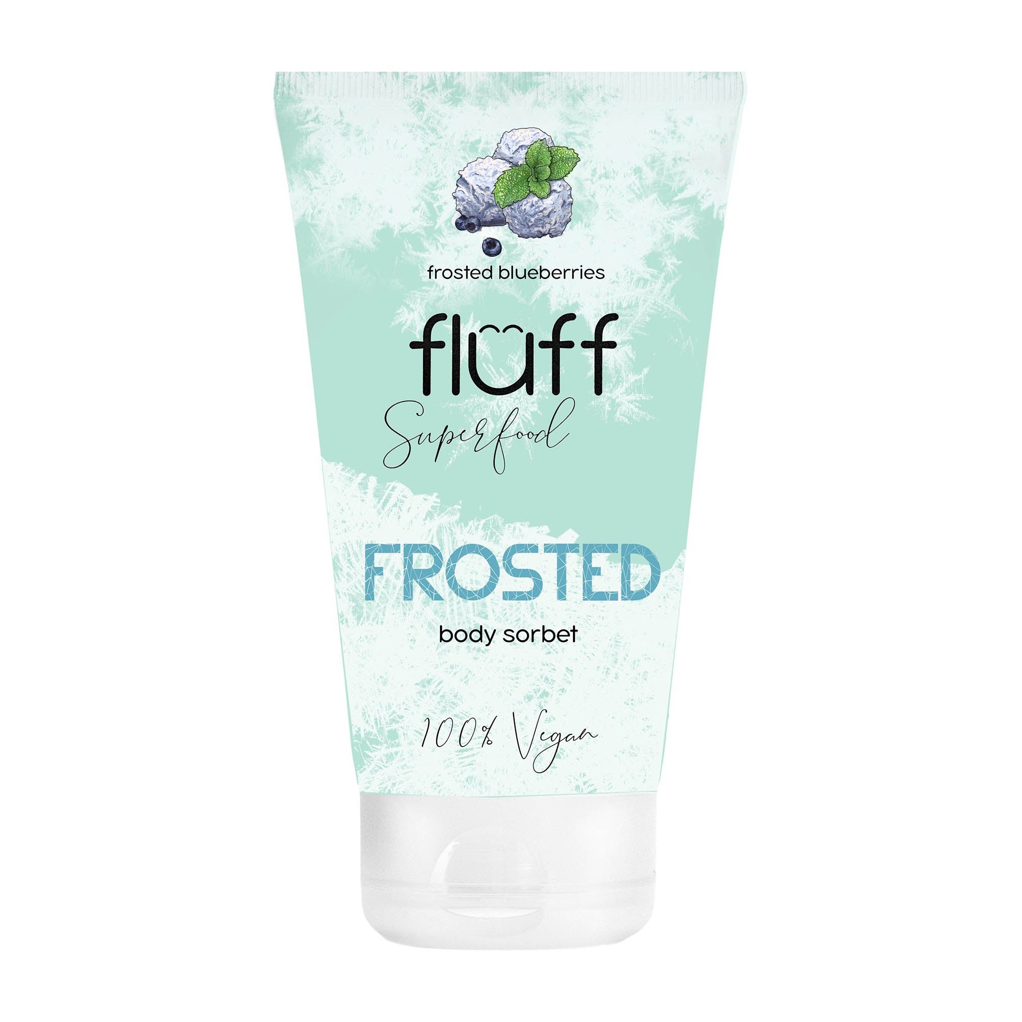 Fluff Frosted Blaubeer-Bodysorbet, 150 ml