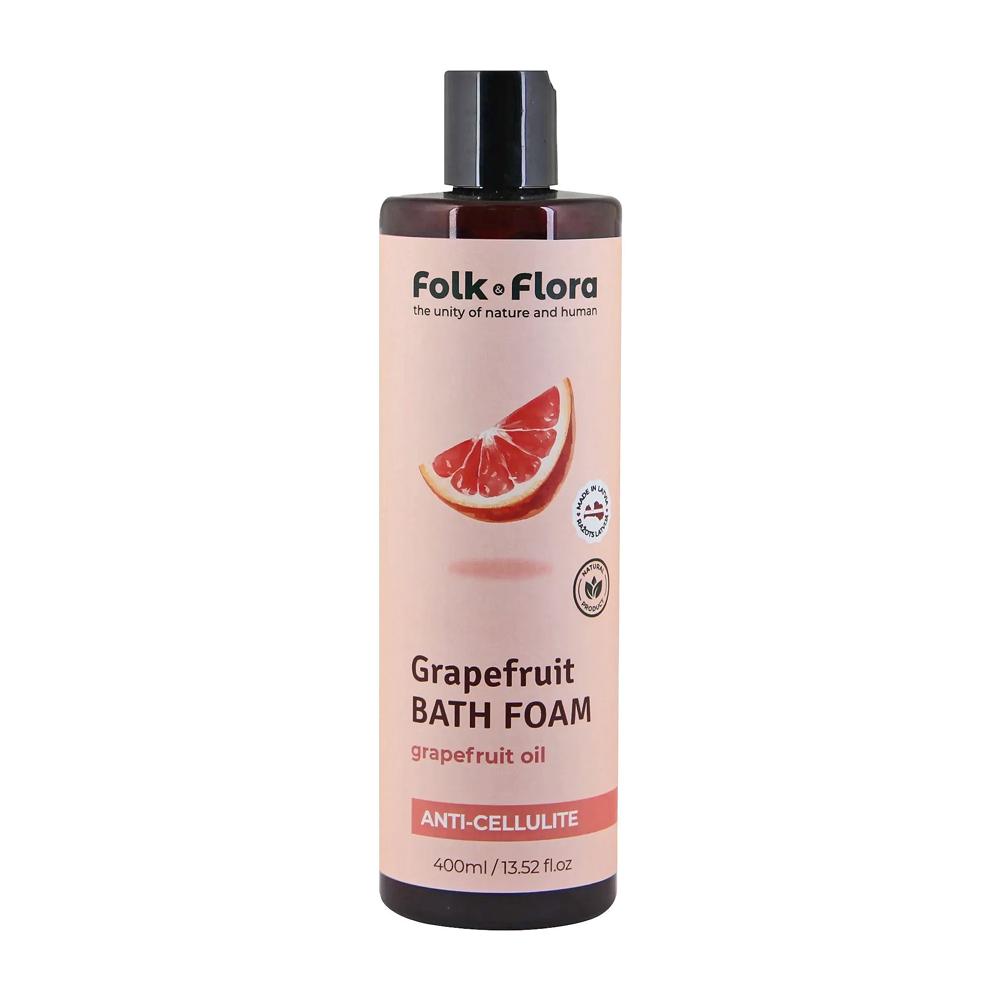 Folk & Flora Grapefruit Anti-Cellulite Badeschaum, 400 ml