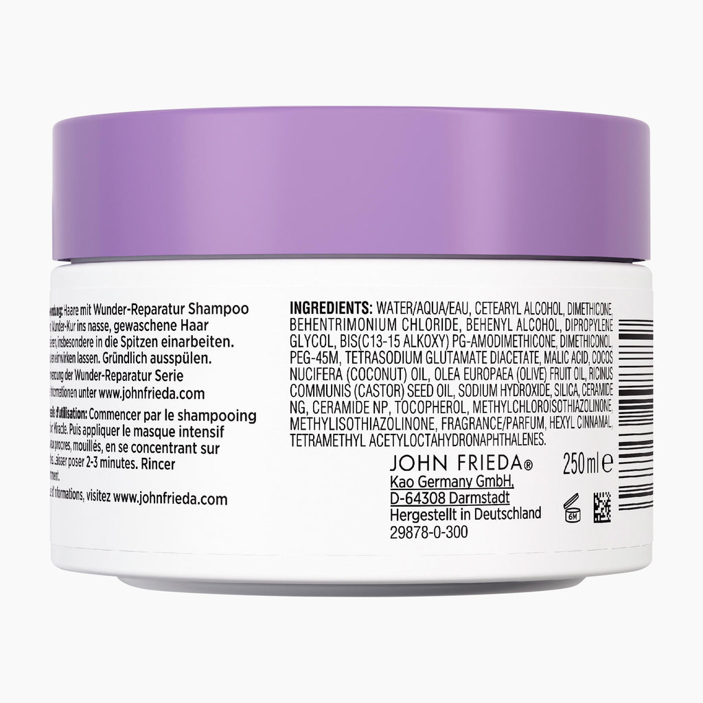 John Frieda Wunder-Reparation Maske med Ceramider FRIZZ EASE, 250 ml