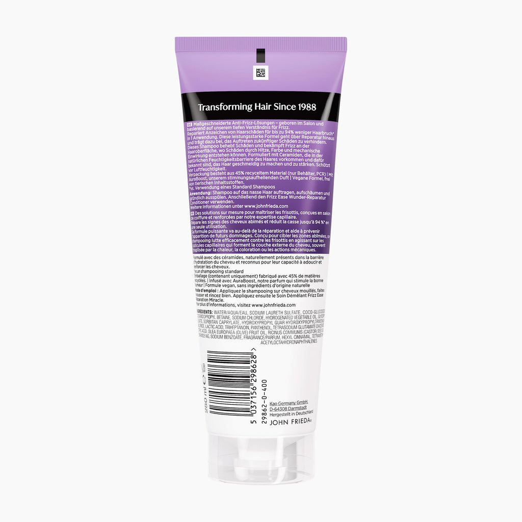 John Frieda Miracle Repair Champú con Ceramidas FRIZZ EASE, 250 ml