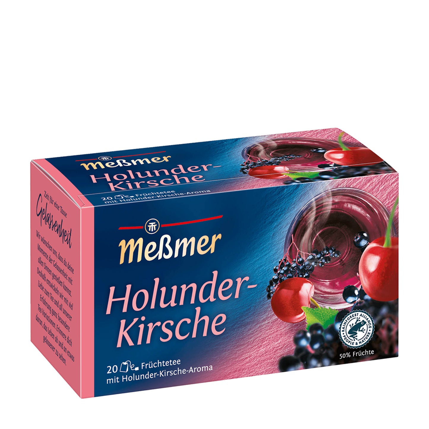 Messmer Holunder & Kirsch Früchtetee, 20 Stück