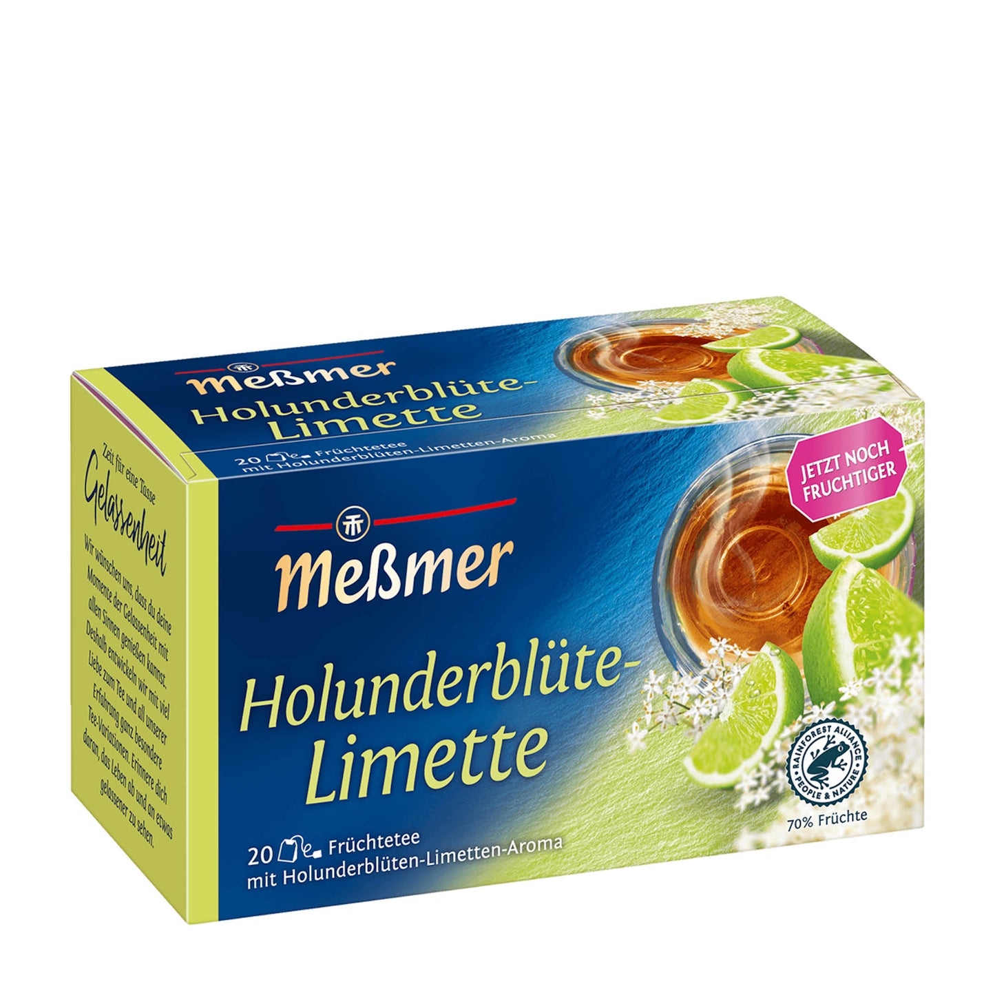 Messmer Elderflower & Lime fruit tea, 20 Count