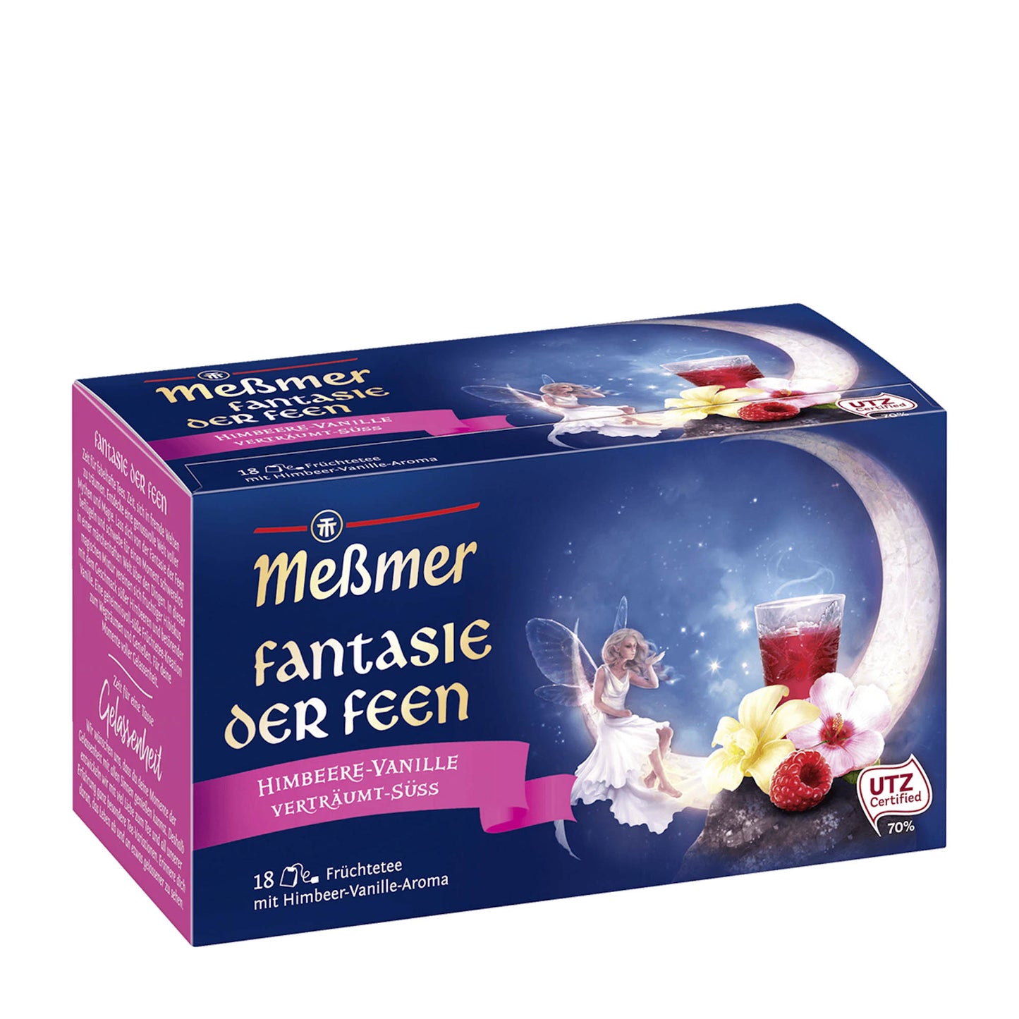 Meßmer Fantasy of the Fairies Himbeer-Vanille-Früchtetee, 18 Stück