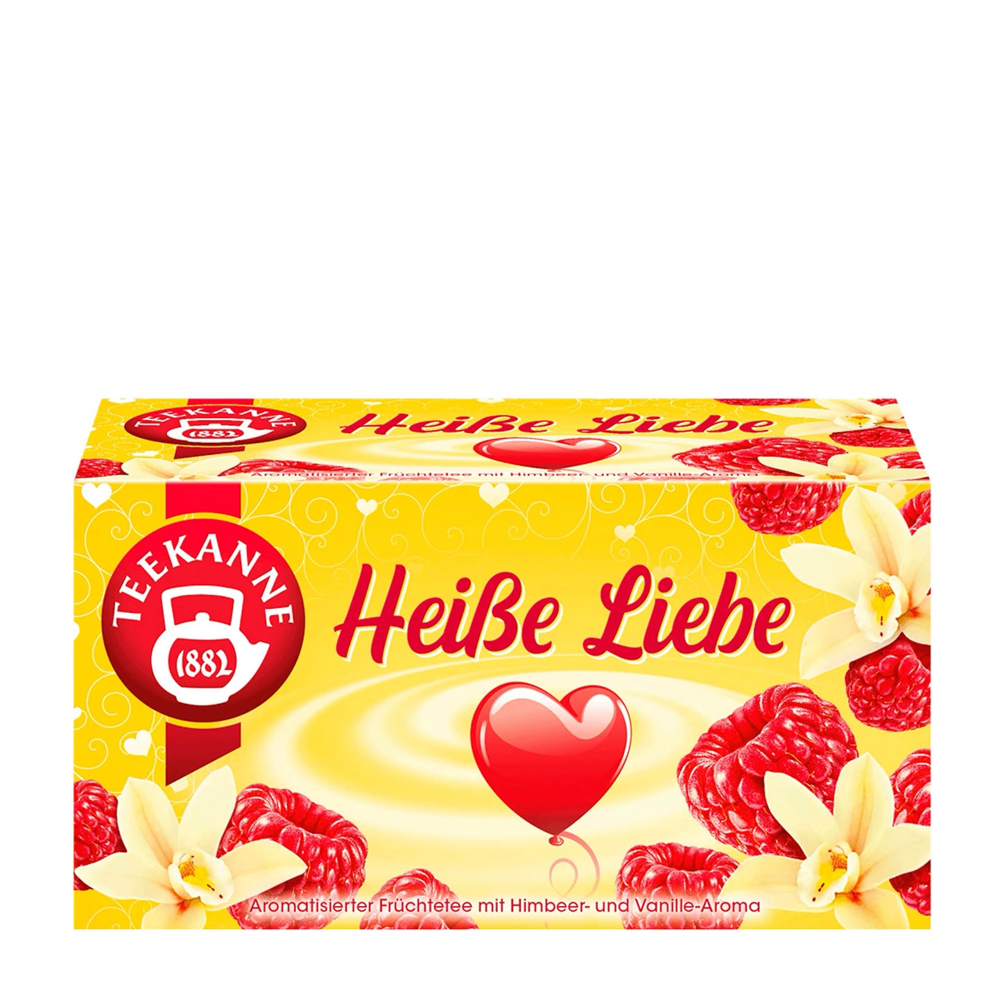 Teekanne Hot Love Himbeer-Vanille Früchtetee, 20 Stück