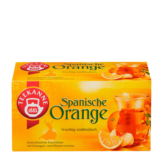 Teekanne Spanish orange & peach fruit tea, 20 Count