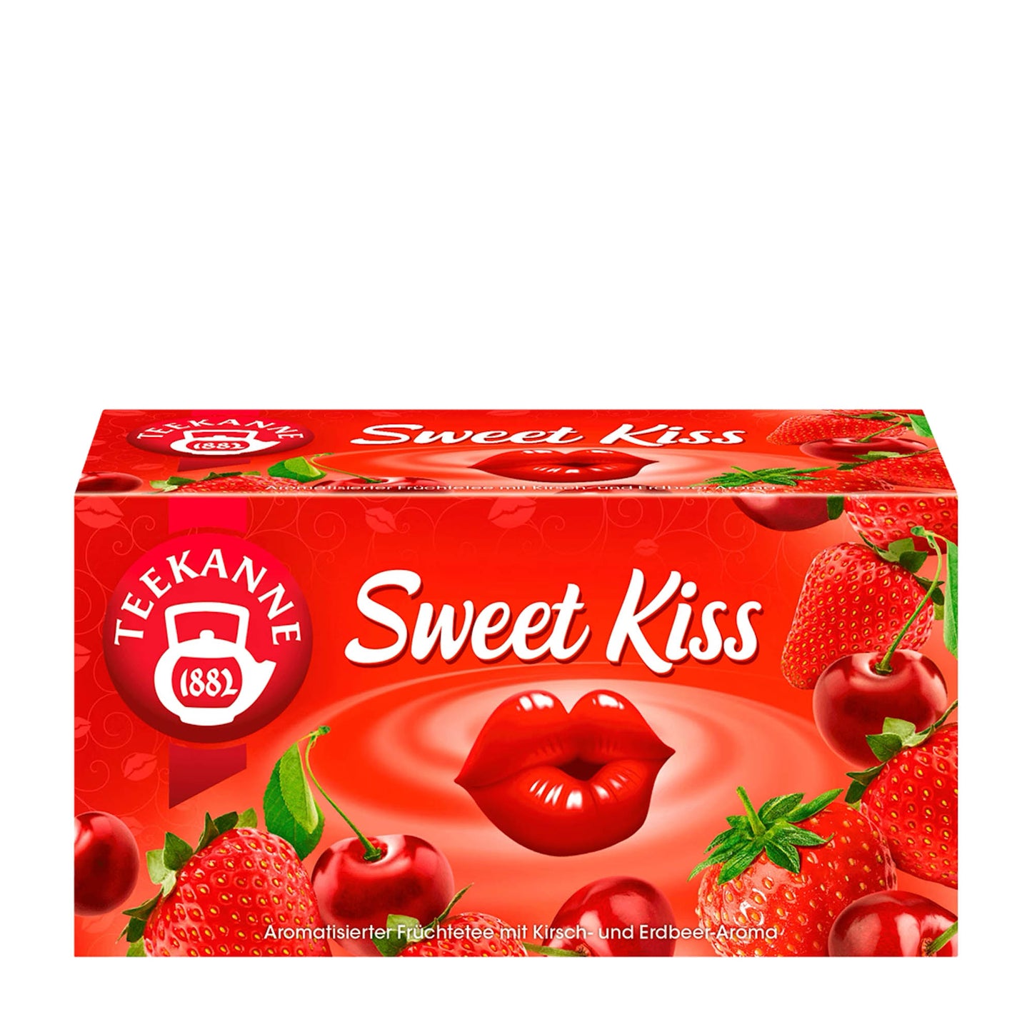 Teekanne Sweet Kiss Kirsche & Erdbeere Früchtetee, 20 Stück