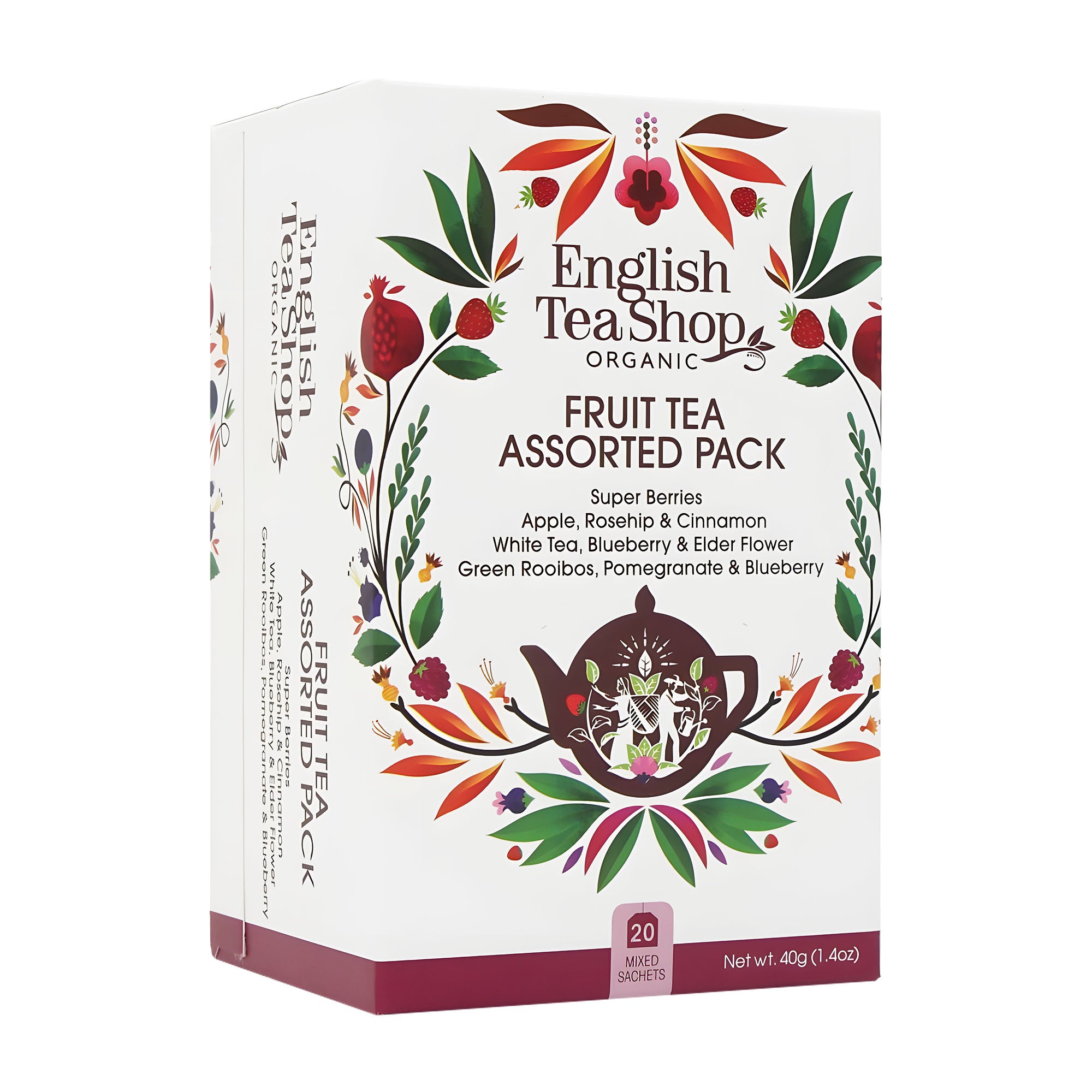 English Tea Shop Fruit Tea assorted pack, 20 Count – Peppery Spot