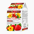A 100g box of Tea Time Teahouse Strawberry Dream fruit tea, featuring a white carton with red and yellow graphics of strawberries and flowers, set against a plain white background.
