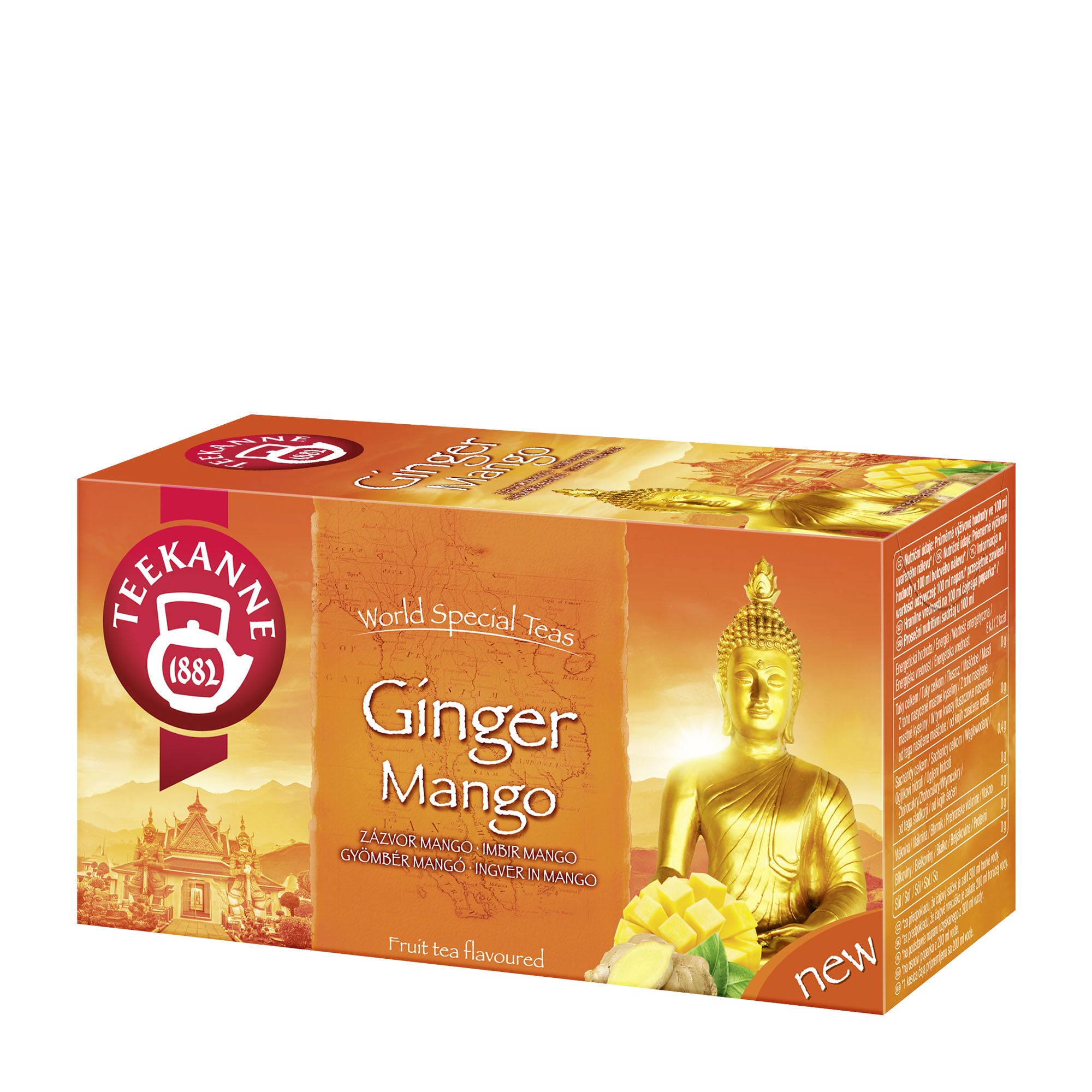 Teekanne Thai Ginger Mango Thé aux fruits, 20 pièces