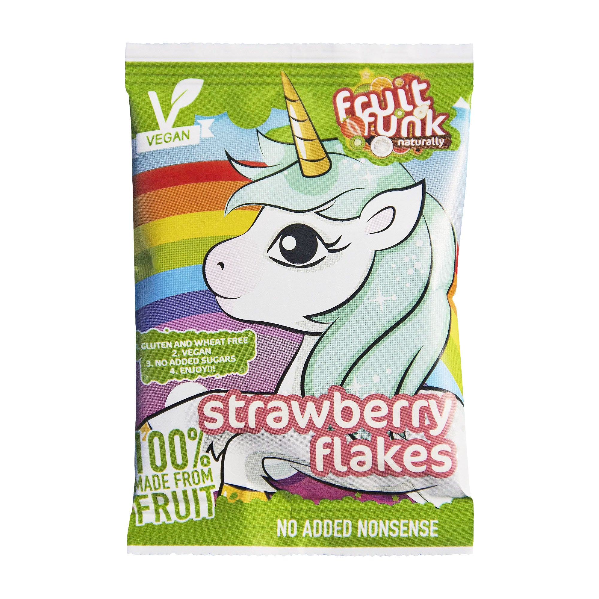 Fruitfunk Flocons de fraises Unicorn, 16 g