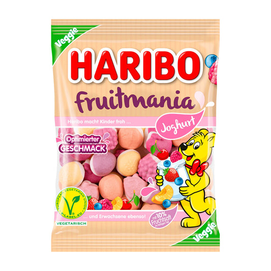 Haribo Fruitmania Yogurt Fruit Gummi, 160 g