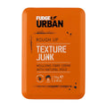 Orange packaging of Fudge Urban Rough Up Texture Junk hair product on a white background