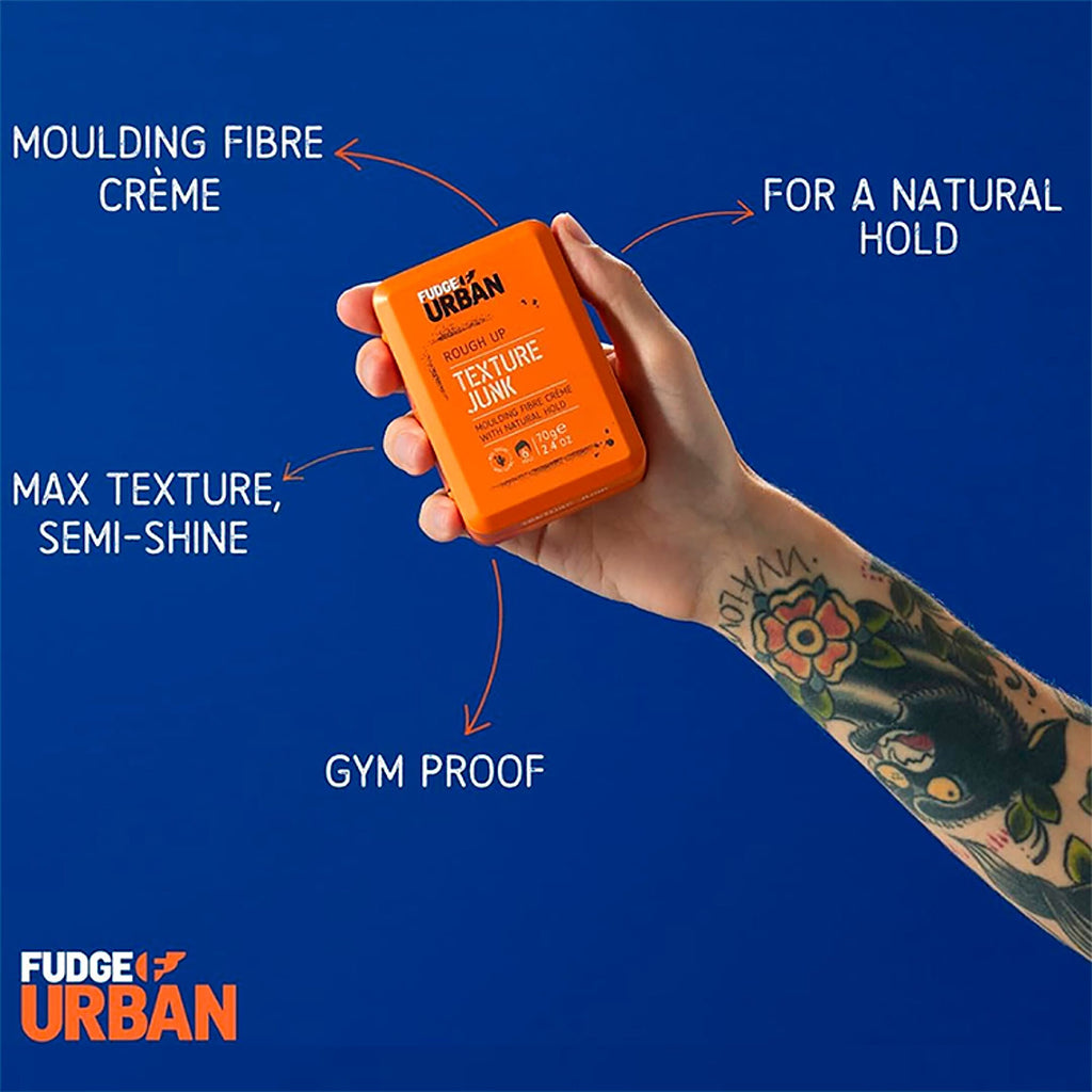 Fudge Urban Rough Up Texture Junk Molding Fiber Creme, 70 g