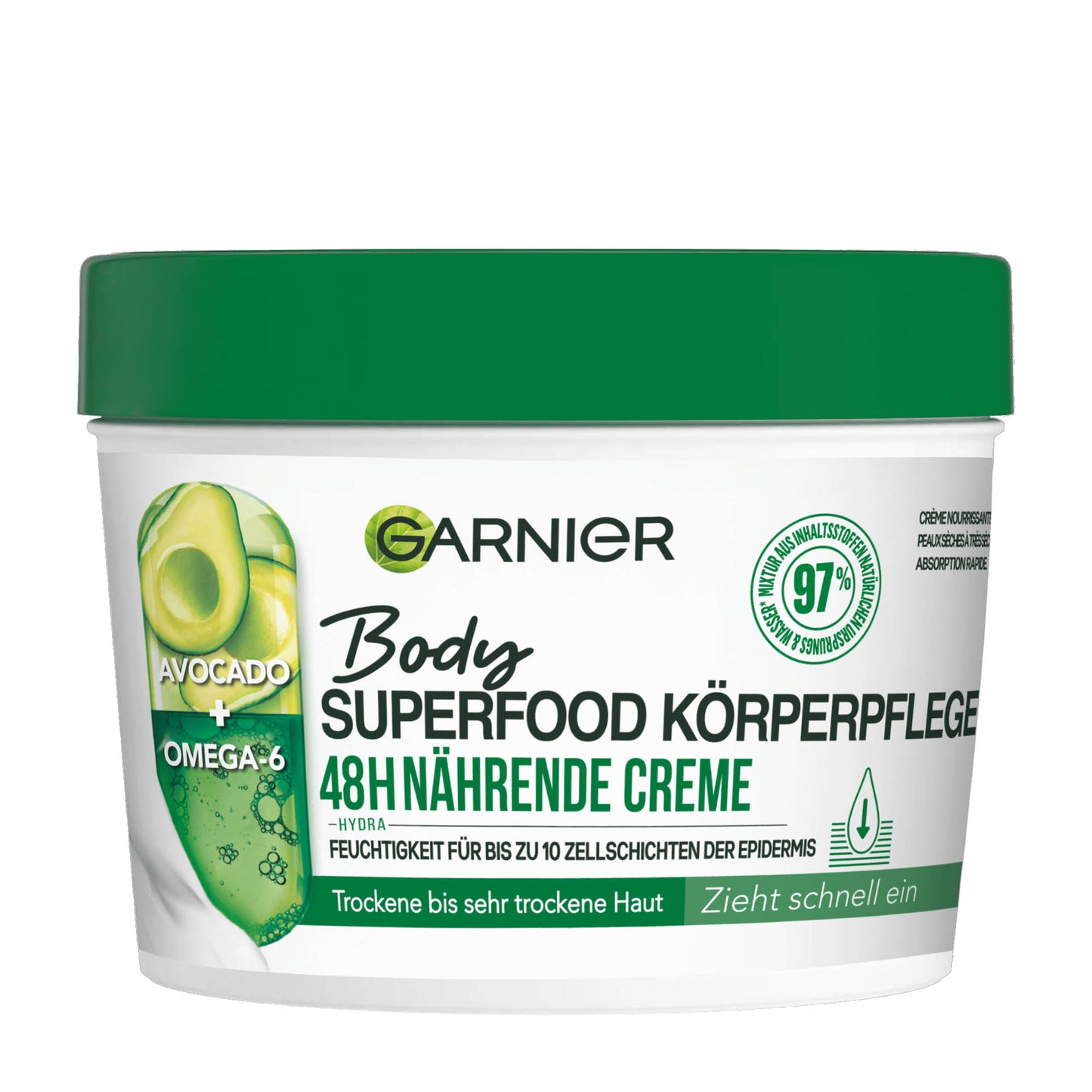 Garnier Superfood Nourishing body cream, 380 mL