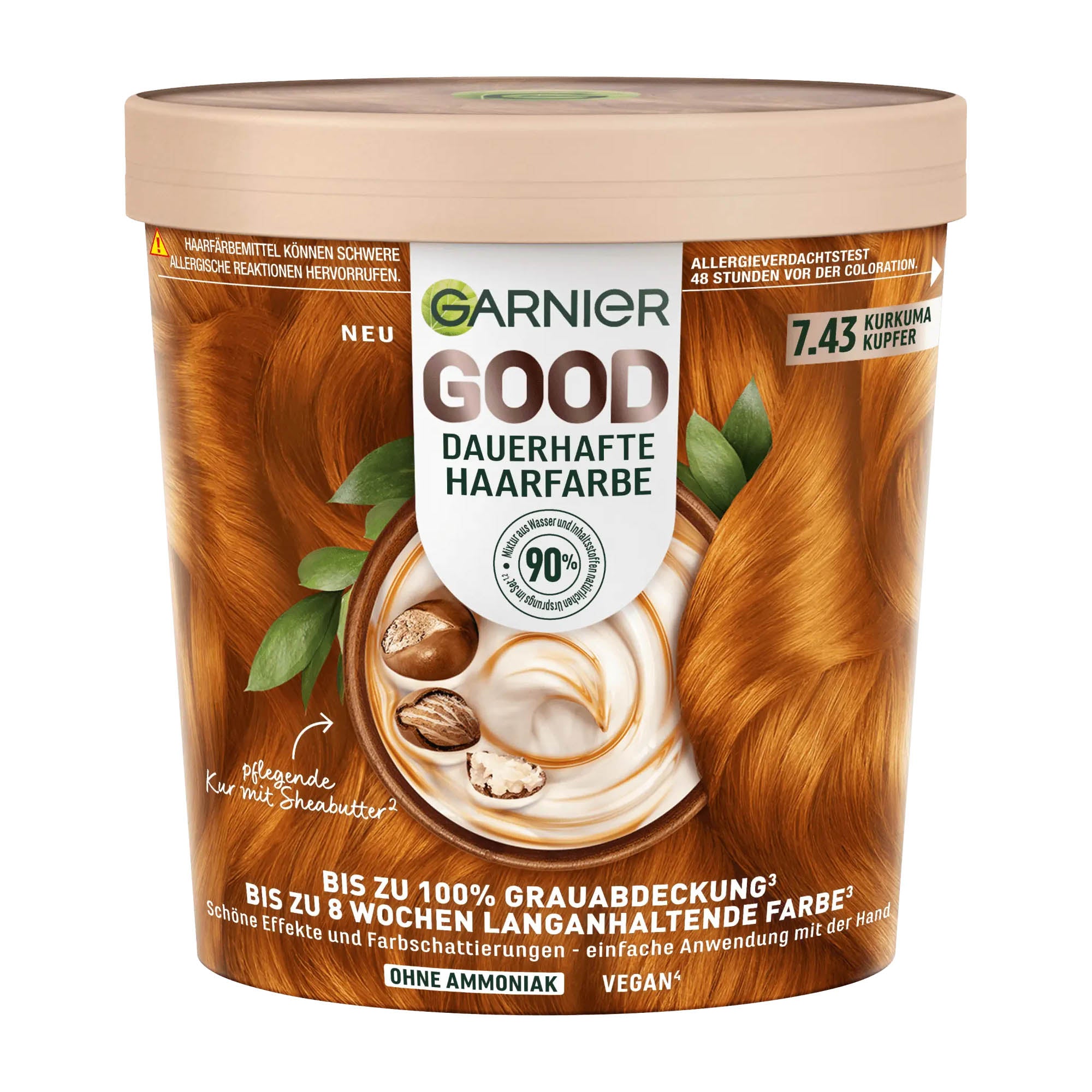 Garnier GOOD 7.43 Cuivré Curcuma Coloration permanente