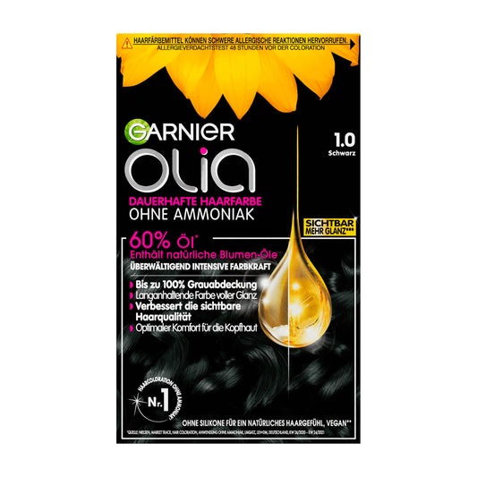 Garnier Olia 1.0 Black permanent hair color