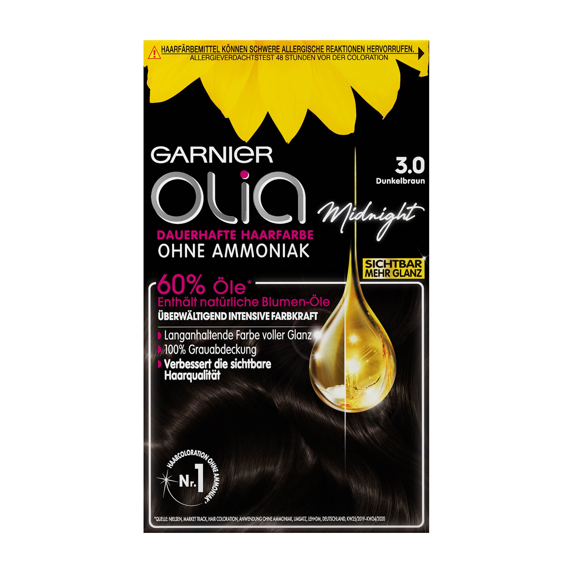 Garnier Olia 3.0 Dunkelbraun permanente Haarfarbe