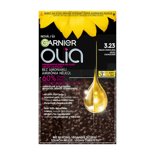 Garnier Olia 3.23 Dark Chocolate permanent hair color