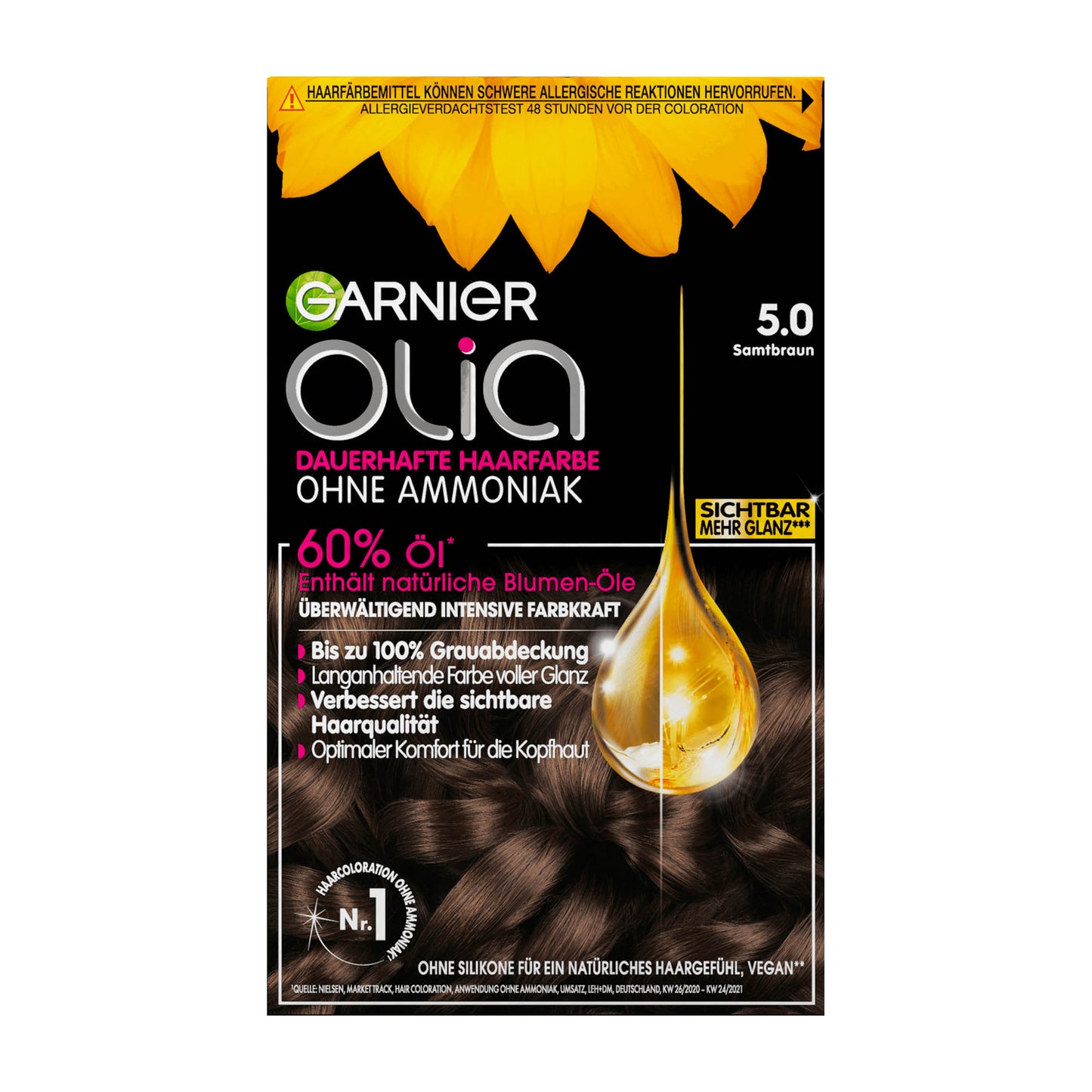 Garnier Olia 5.0 Brown permanent hair color