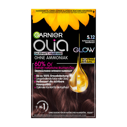 Garnier Olia 5.12 Iridescent Brown permanent hair color