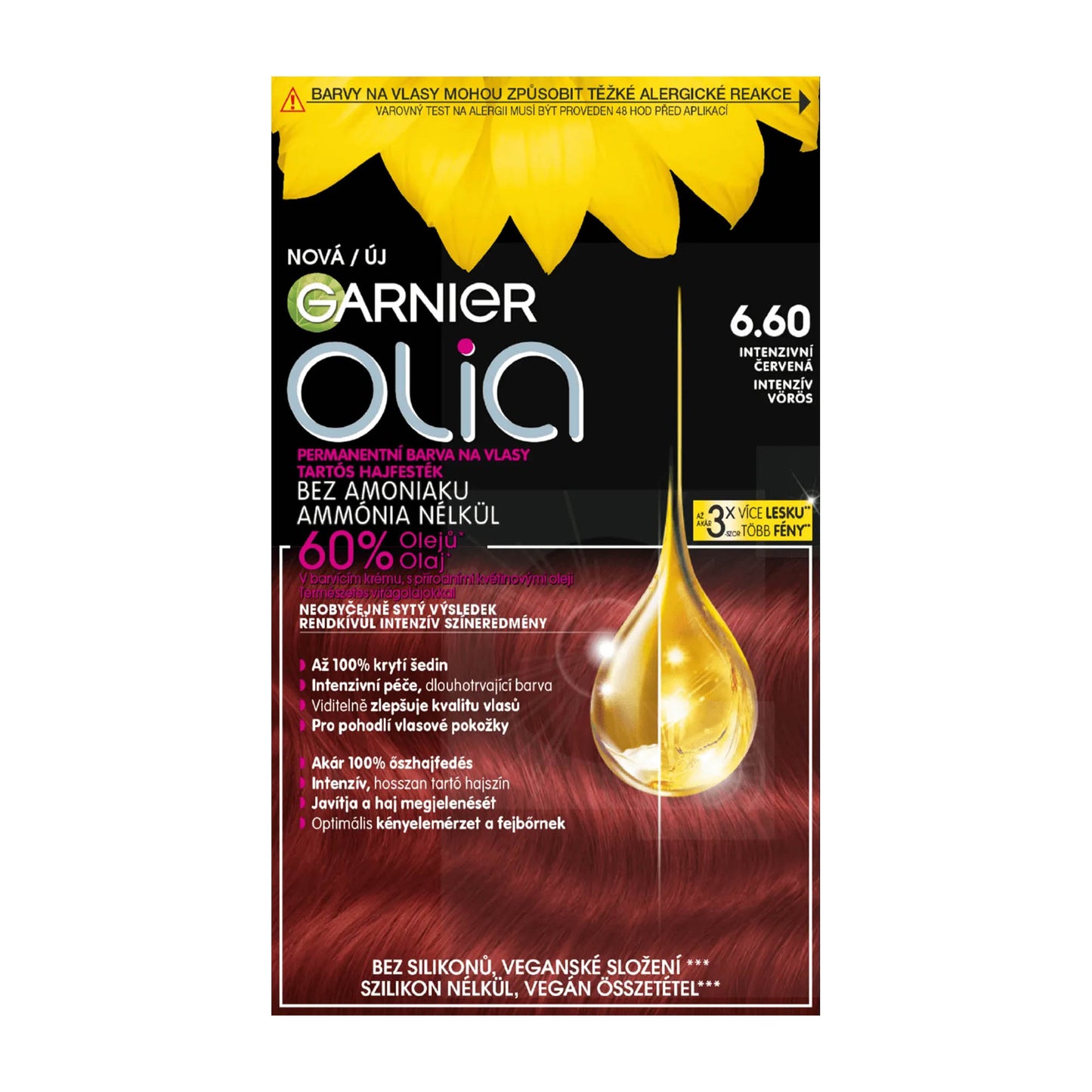 Garnier Olia 6.60 Intensive Red permanent hair color