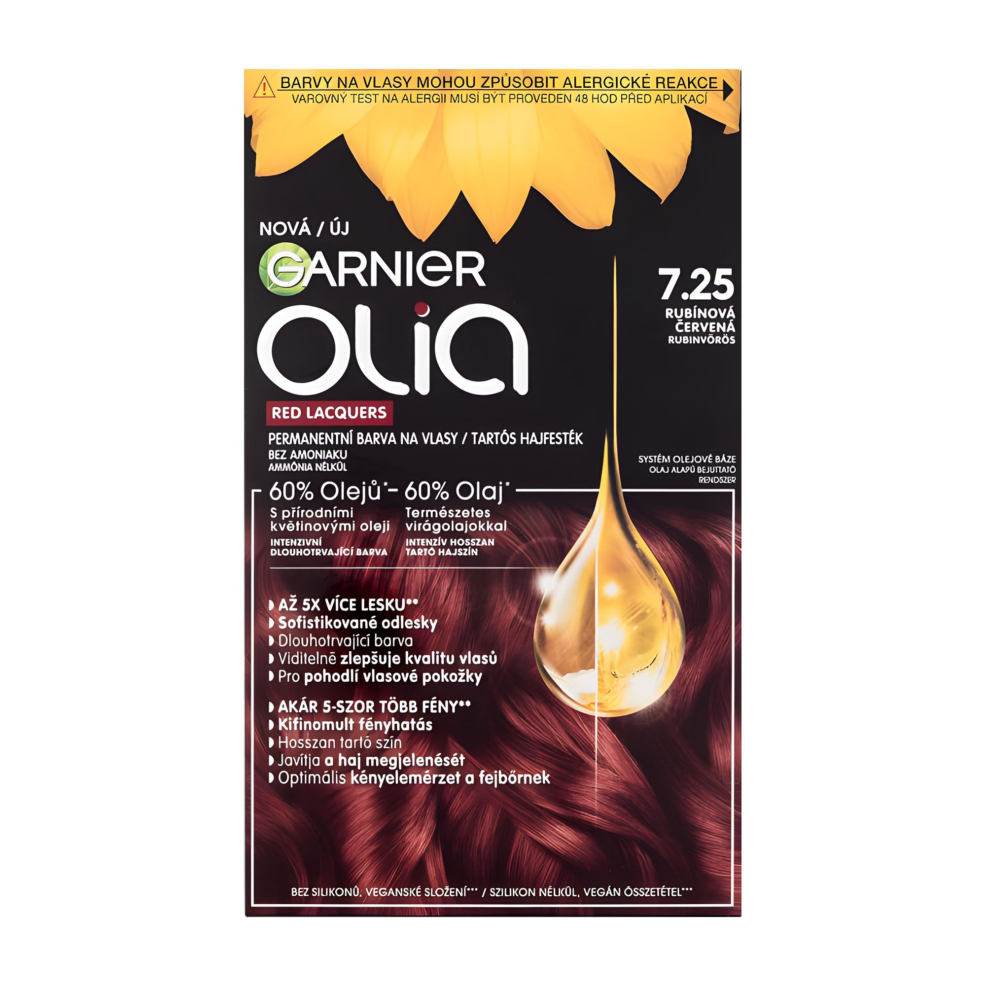 Garnier Olia 7.25 Rouge Rubis Coloration permanente