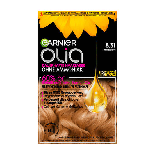 Garnier Olia 8.31 Honey Blonde permanent hair color