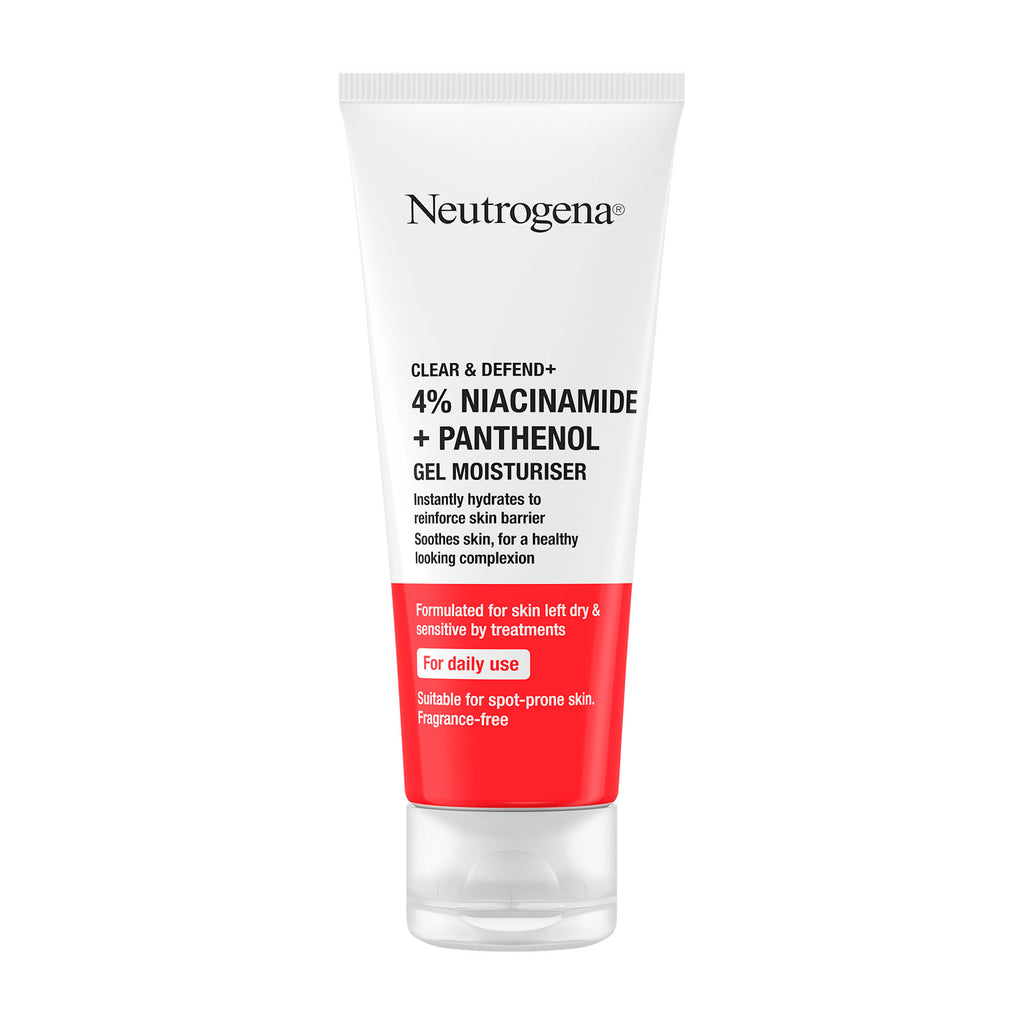 Neutrogena Clear & Defend+ 4% Niacinamide + Panthenol gel moisturizer, 50 mL