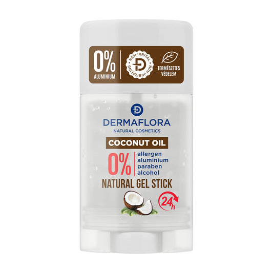 Dermaflora Coconut Oil natural deodorant gel stick, 50 mL