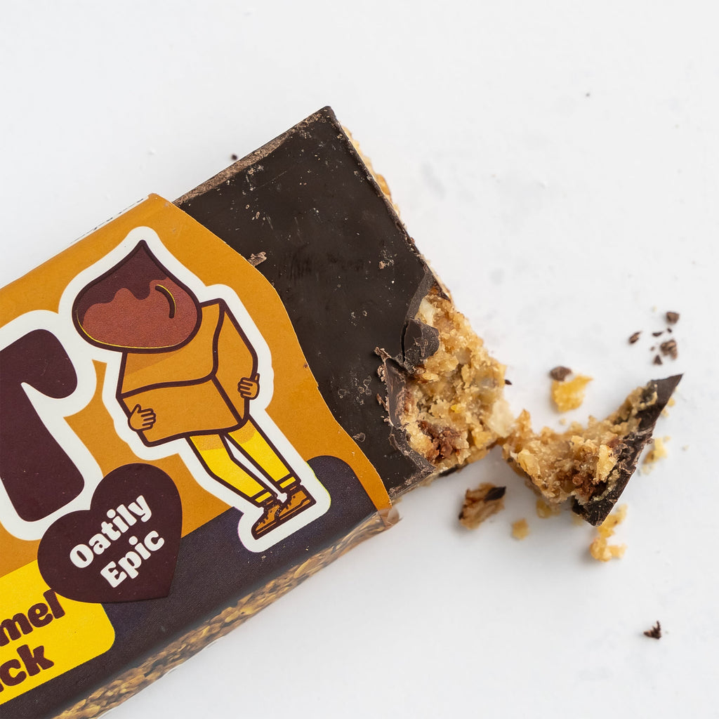 Ma Baker Giant Bar Schoko-Karamell-Flapjack, 100 g