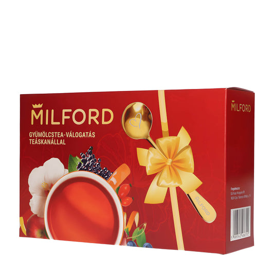 Milford Fruit Tea Variety with tea spoon gift box, 1 Count