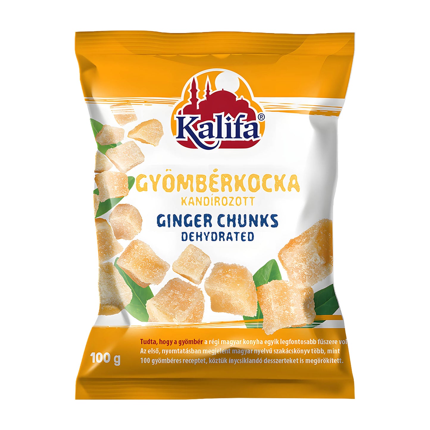 Kalifa Ginger Chunks dehydrated, 100 g