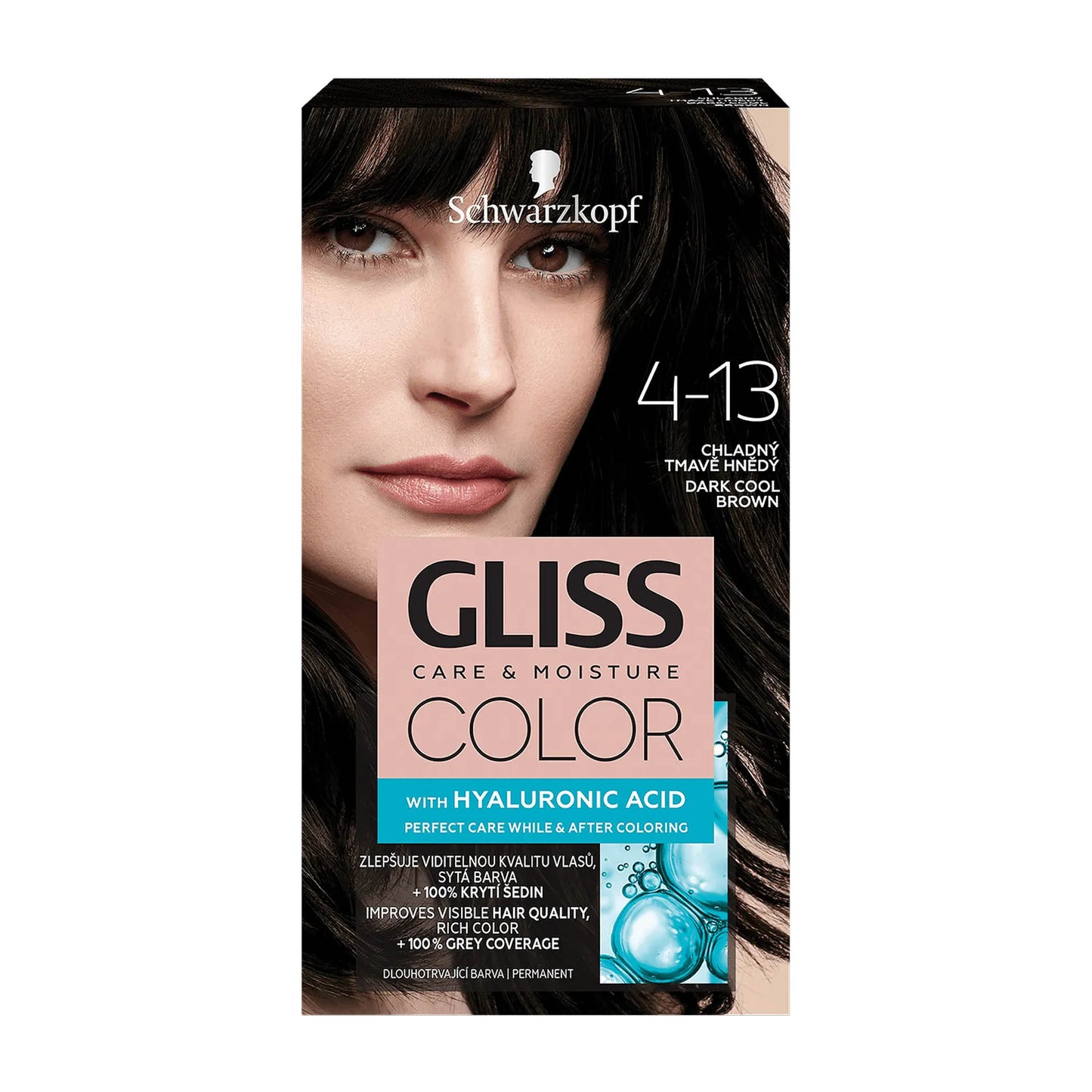 Schwarzkopf Gliss Color 4-13 Dark Cool Brown permanent hair color