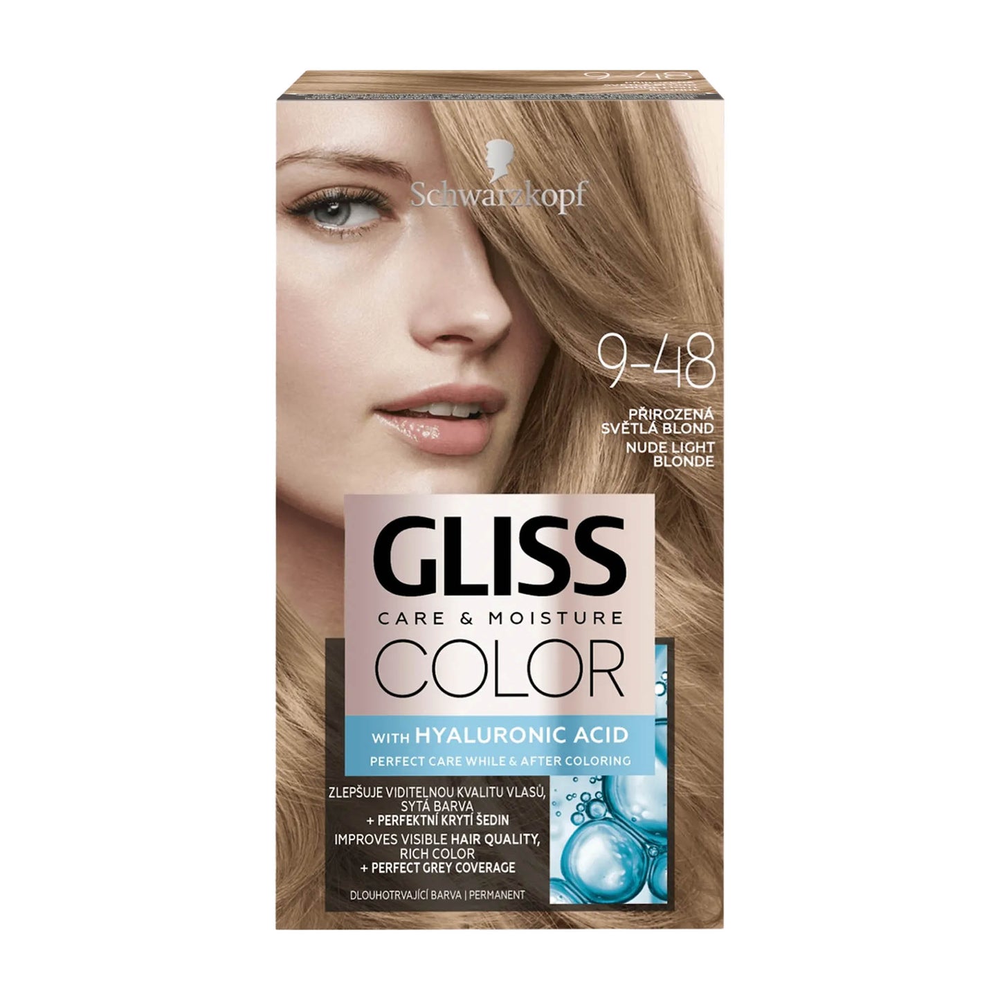 Schwarzkopf Gliss Color 9-48 Nude Light Blonde permanent hair color