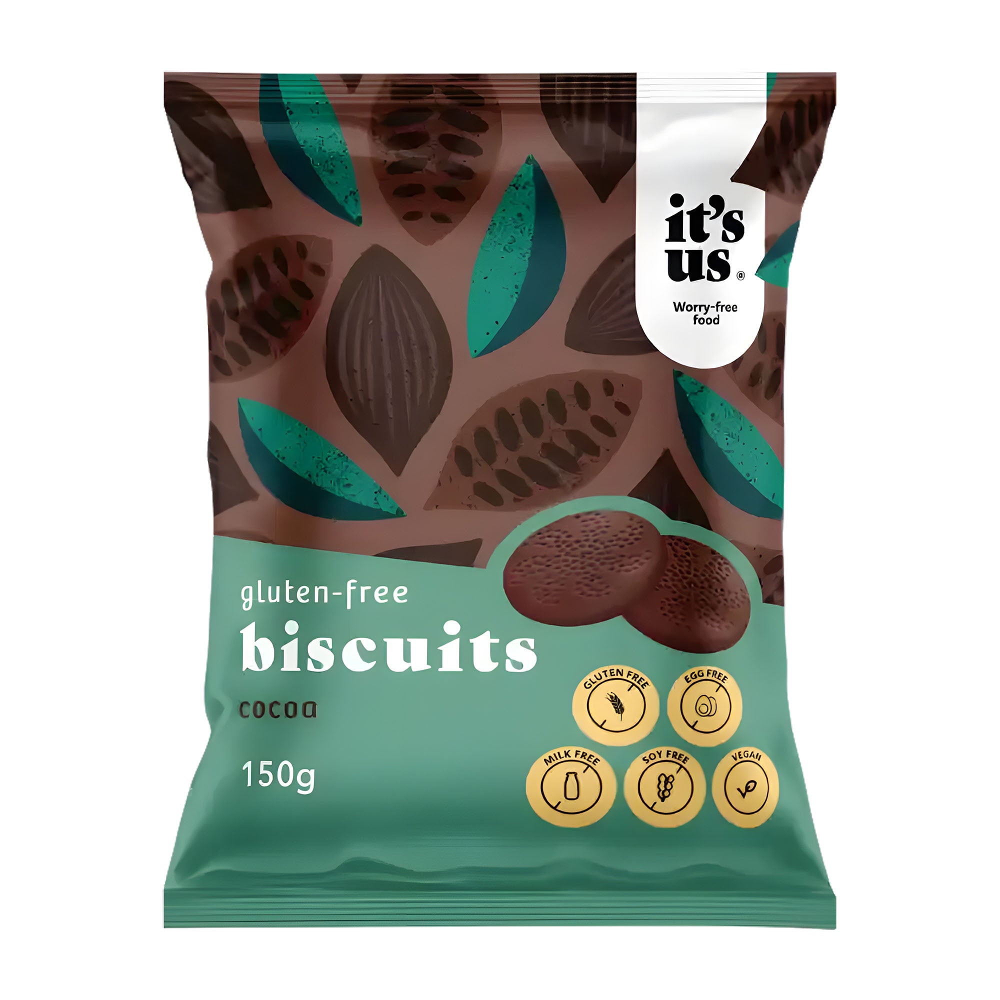 It's Us Cocoa gluten-free biscuits, 150 g