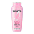 L'Oreal Elseve Glycolic Gloss shine boosting shampoo bottle on a white background.