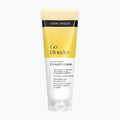 A squeeze tube of John Frieda Go Blonder Lightening Conditioner, featuring a yellow and white design with a black band at the top, set against a plain light gray background.